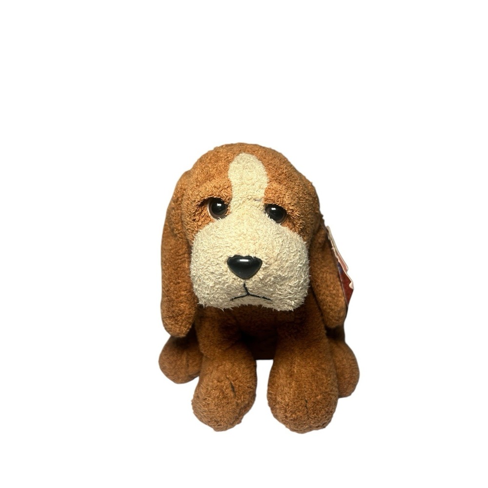 Russ Berrie Luv Pets BAILEY Puppy Dog 5-6" Vtg Brown Beanbag Plush